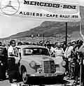 Karl Kling und Rainer Günzler gewinnen auf Mercedes-Benz 190 D die Afrika-Rallye von Algier nach Kapstadt, 1959. 